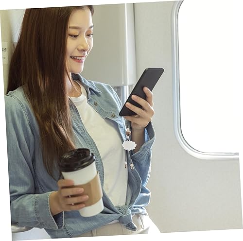 Miniatura 3 de Hemobllo Correa para teléfono celular - Colgante móvil con dije de la suerte, decoración de cordón celular para llavero móvil