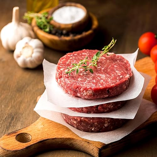 Miniatura 6 de GWHOLE 500 piezas de papel encerado antiadherente de 4.3 pulgadas, papel de hamburguesa de grado alimenticio, hojas de papel de pergamino