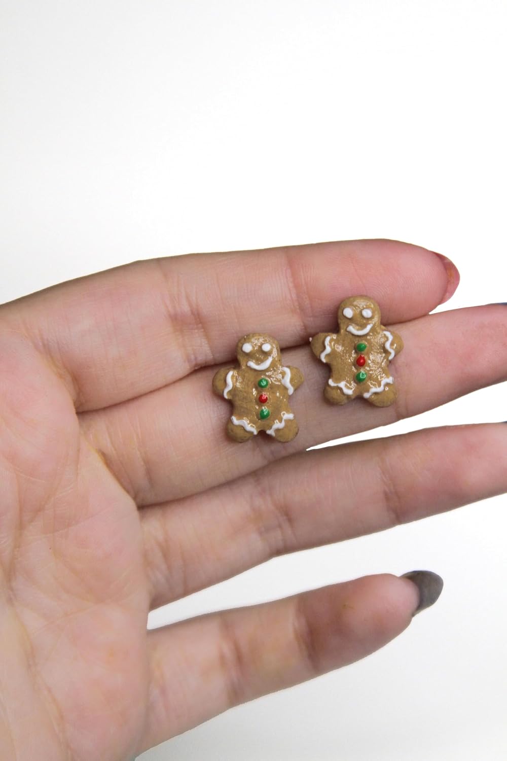 Gingerbread Cookie Earrings | Christmas Earrings, Holiday gift for Her,