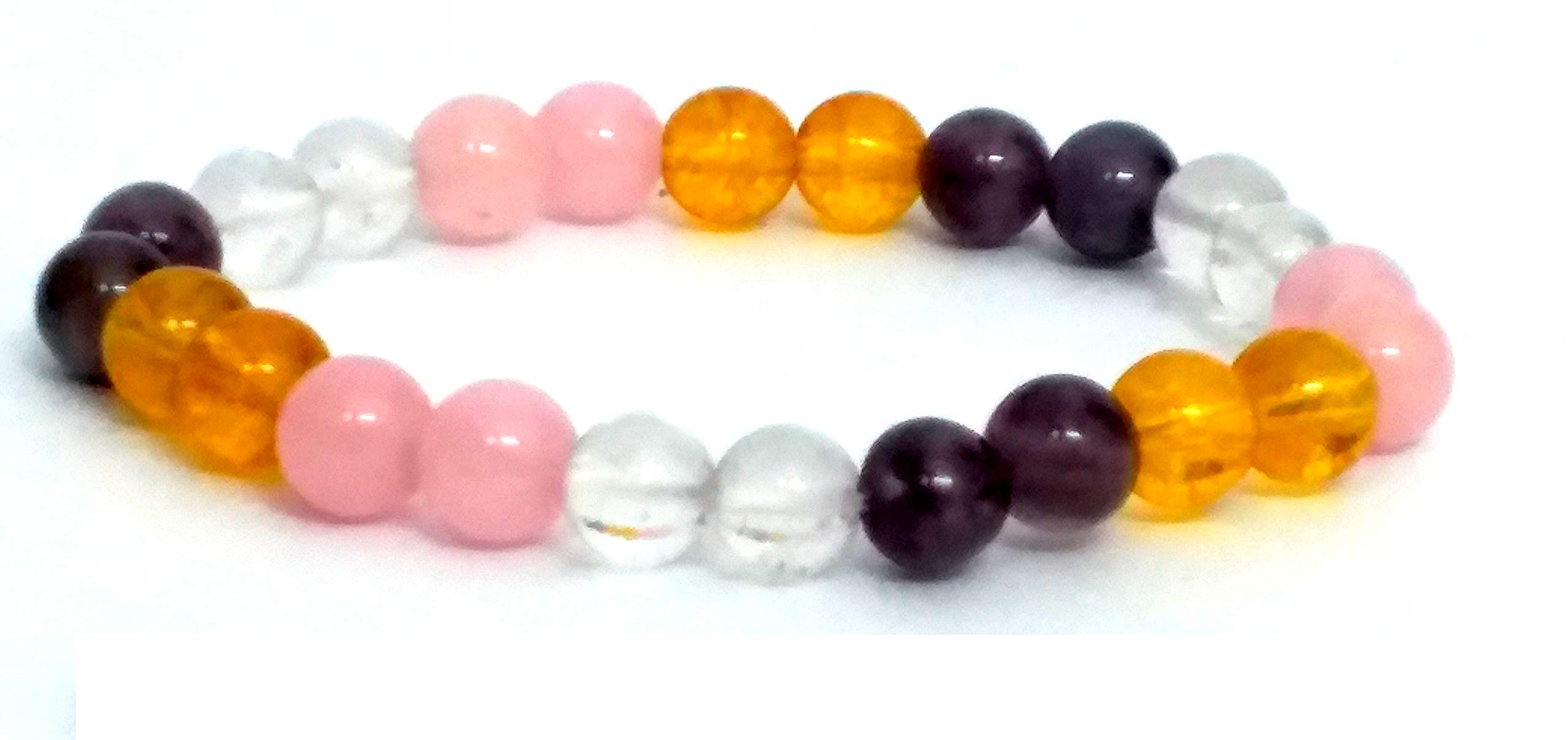 Astroghar Real Citrine, Rose and Clear Quartz and Amethyst Bracelet (B07G79KCQF) Amazon Price History, Amazon Price Tracker