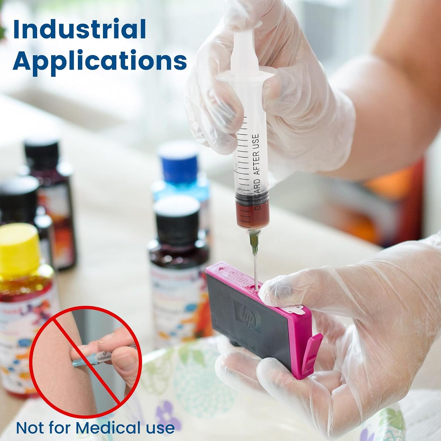 60ml Independent Packing Industrial Syringes for Filling , 4 Sets