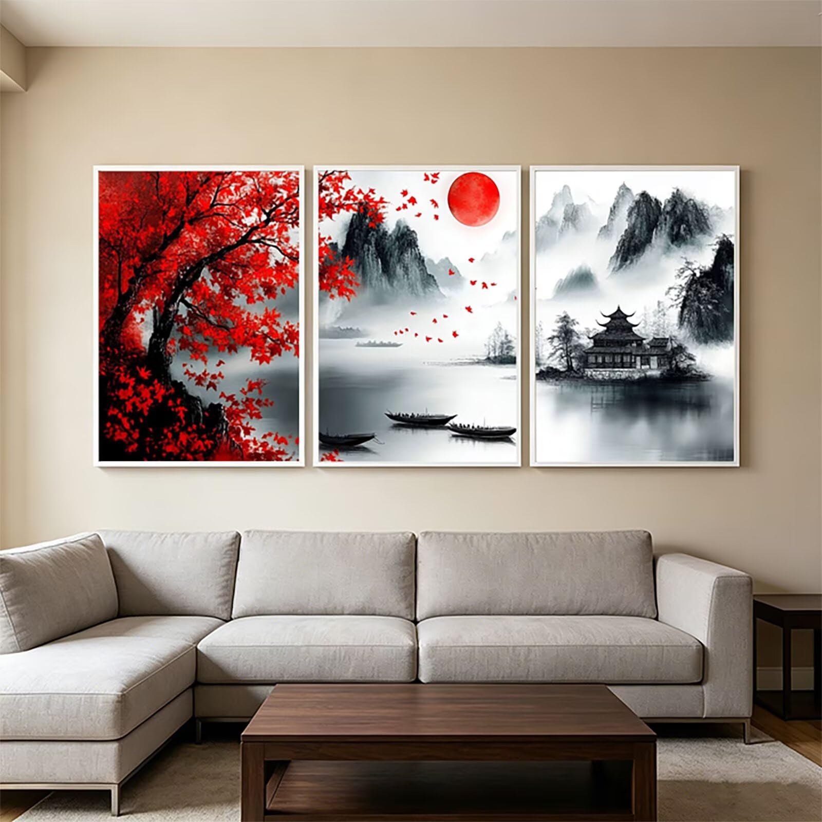 Japońskie zestawy sztuki diamentowej dla dorosłych, 5D DIY drzewo diamentowe malarstwo pełne zestawy wierteł 61 x 40 cm, kryształ górski do malowania według numerów, haft krzyżykowy do dekoracji domu