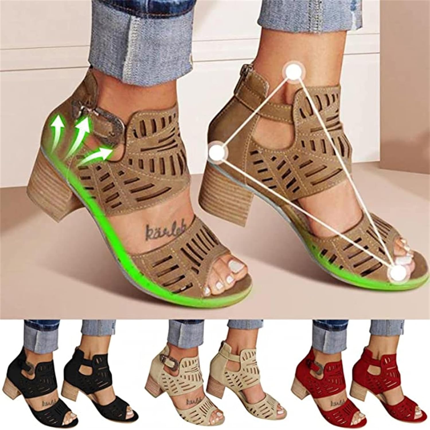 Ladmiple Sandals for Women Wedge,Womens 2023 Comfy Slip-On Sandal Summer Casual Beach Shoes Open Toe Espadrille Platform