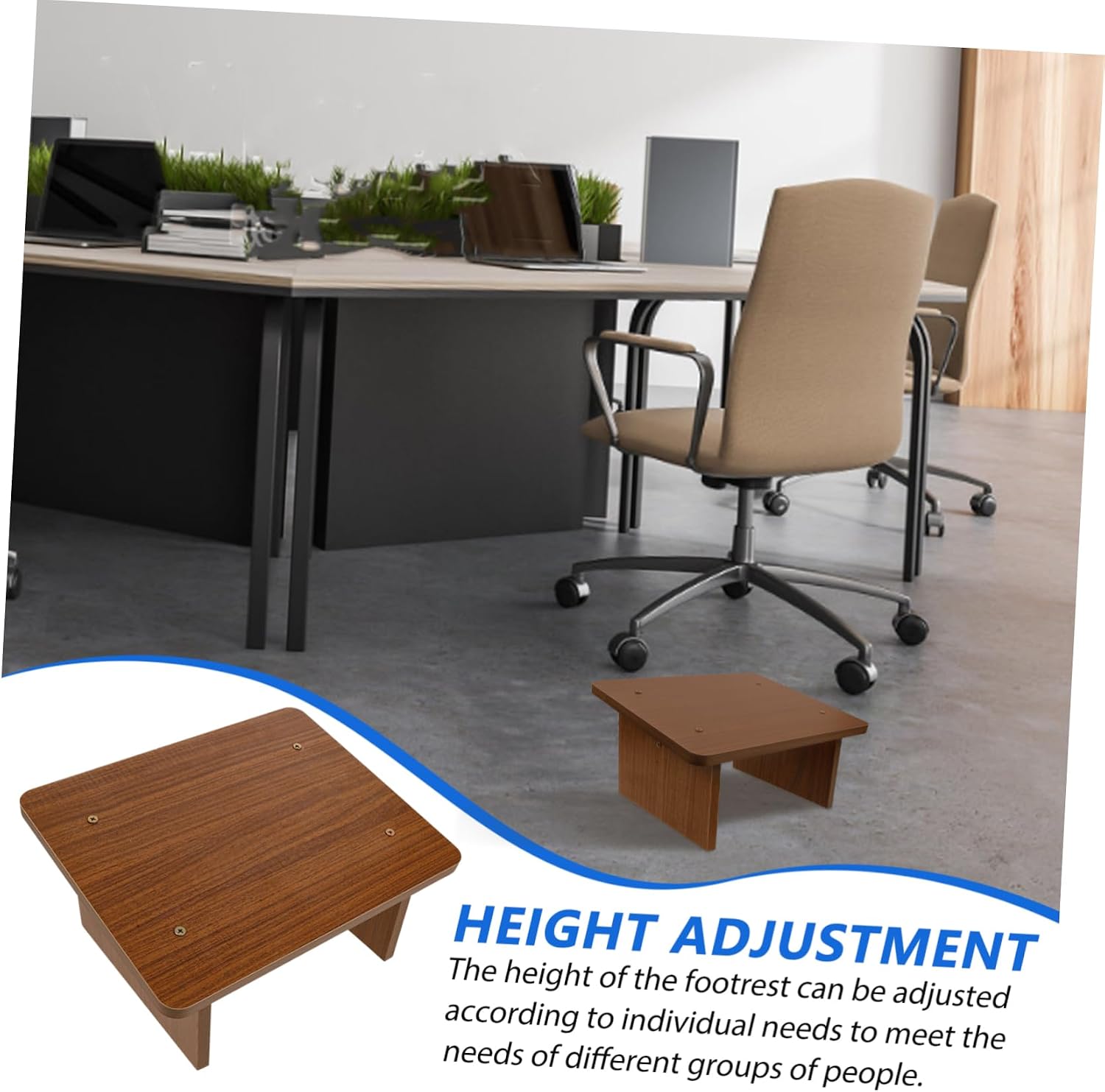 Generic Foot Stool Slip Step Footrest for Under Desk Comfortable Foot Rest Tool for Office Use Stable Support