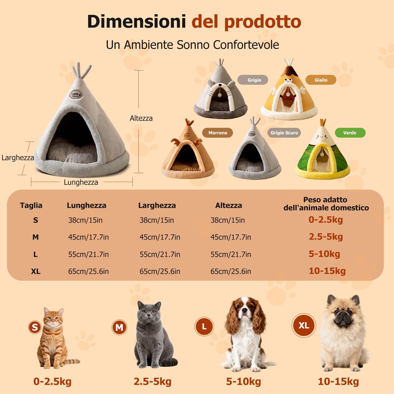 PETCUTE Cuccia per Gatti Semi-Chiusa,Super Morbido,Letto per Gatti con Giocattolo Sospeso e Cuscino Rimovibile Lavabile,Cuccia Gatto Chiusa Interno con Fondo Antiscivolo,XL