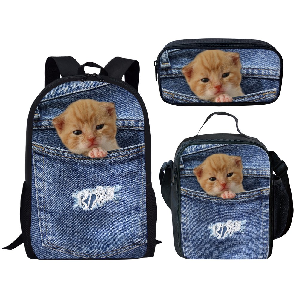 Hugs Idea Lunchtasche für Hunde und Katzen Large Pocket Kitten Set