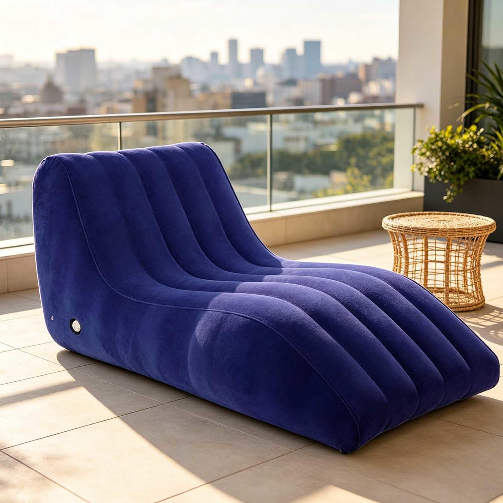 Fauteuil Tantrique Gonflable Fauteuil Sexuelle pour Adulte Pliant,D
