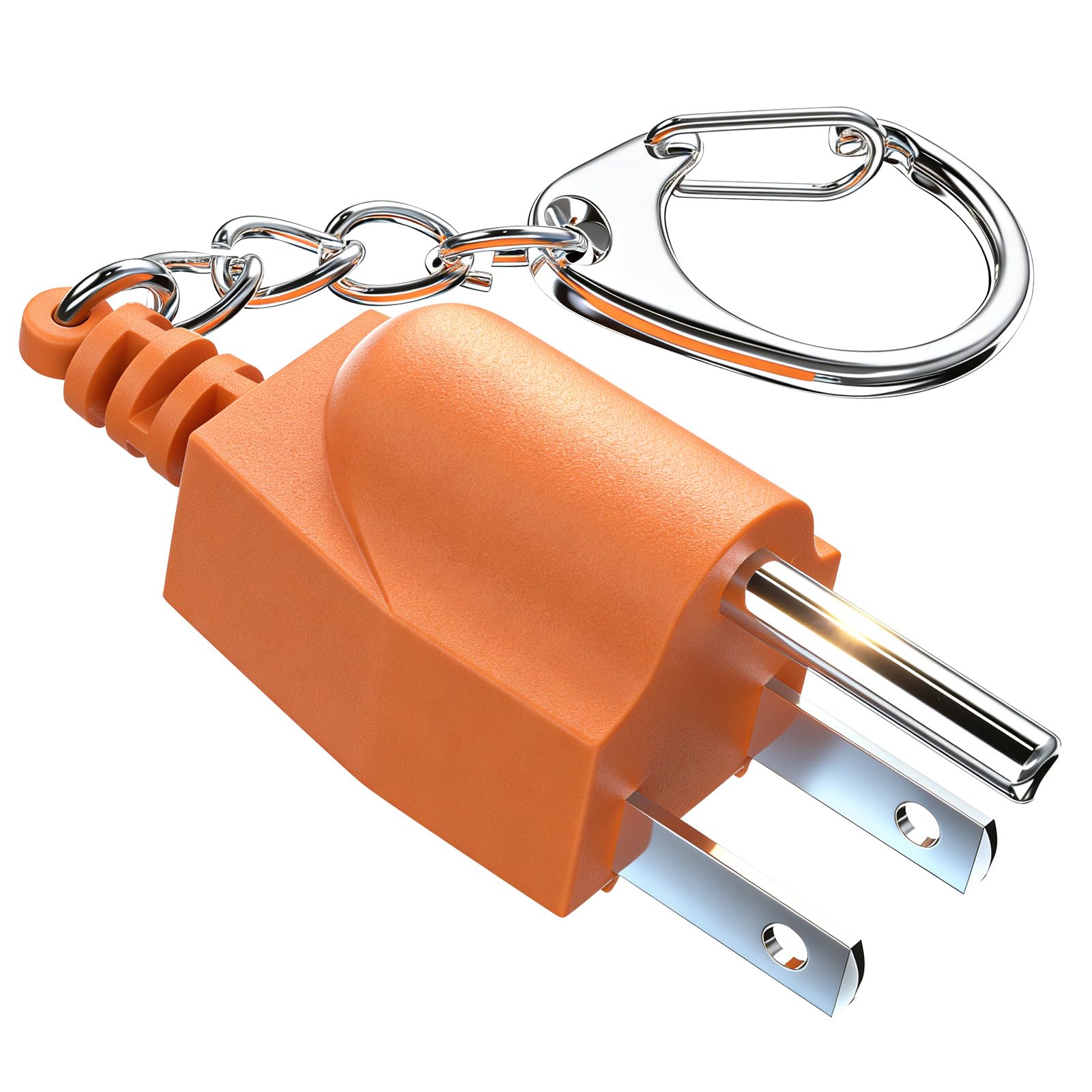 Neutral Ground Bonding Plug - Floating Ground Adapter for Portable Inverter Generators, RVs, Motorhomes & Campers (NEMA 5-15P/TT-30R),with Keychain, Improve Generator Grounding Security--2Pack — view 9