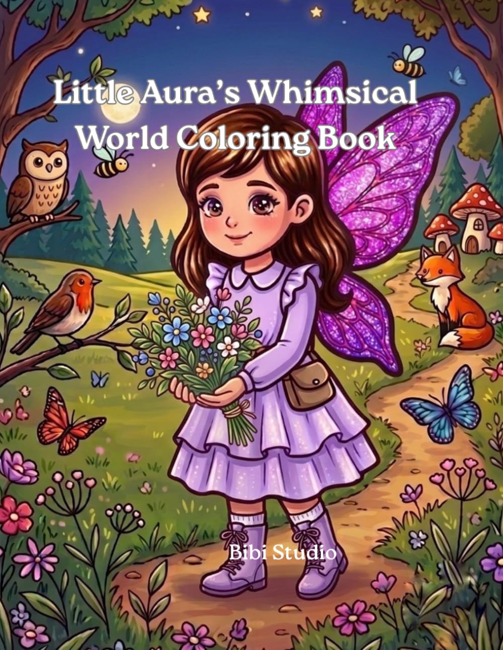 Little Aura’s Whimsical World Coloring Book: A Magical Coloring Adventure for Kids