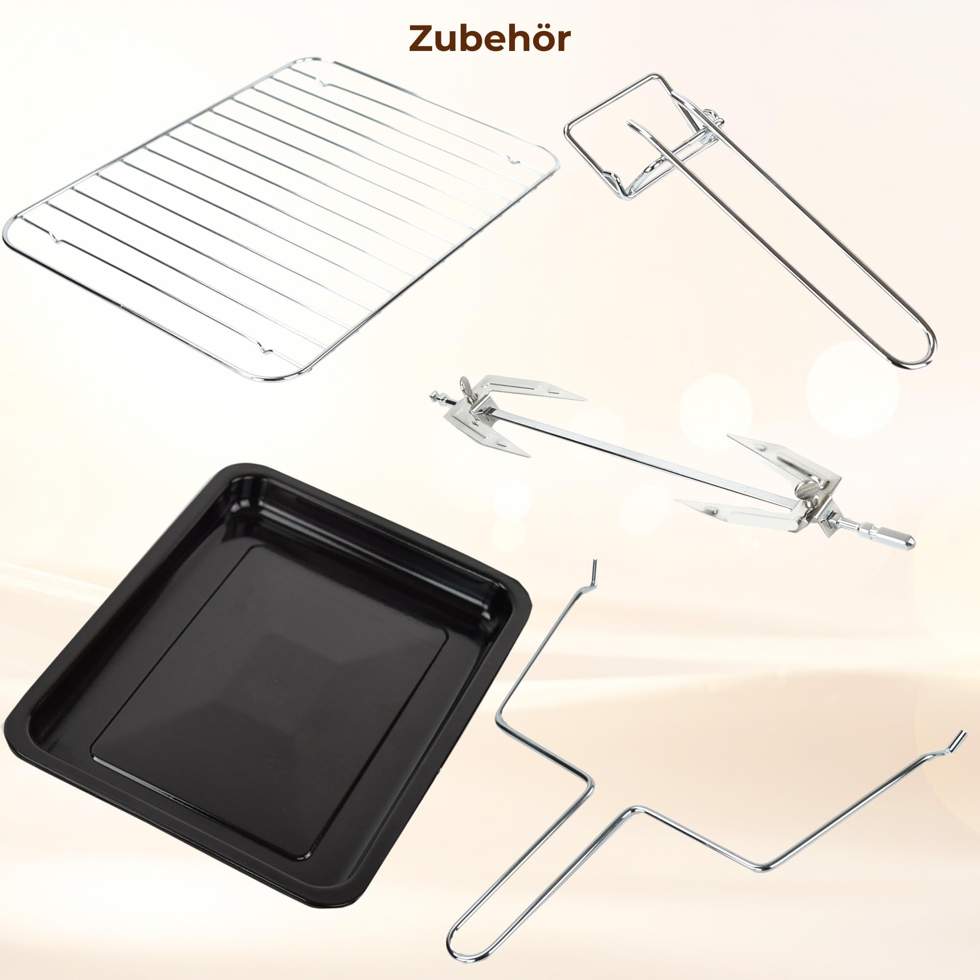 Syntrox Germany 25 l Touch Mini Backofen Saltillo | Miniofen | Pizzaofen | Pizzabackofen, 25 Liter, Edelstahl, 1500W, inklusive Zubehör, für kleine Küchen