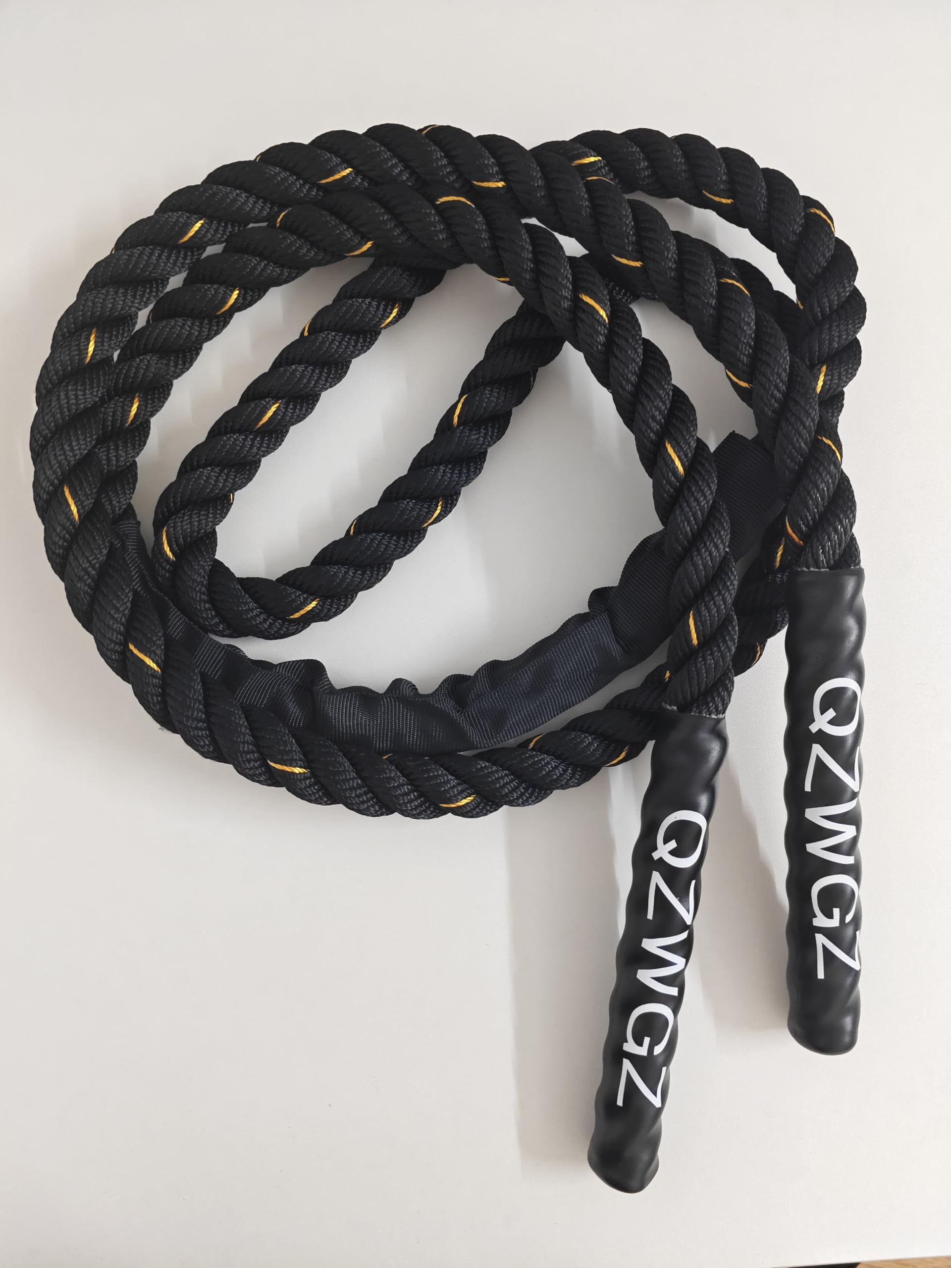 Corda per saltare pesante per adulti, per fitness, costruzione muscolare, lunghezza 300 cm, peso 1,2 kg, per allenamento, palestra, allenamento di resistenza e come supplemento per la perdita di