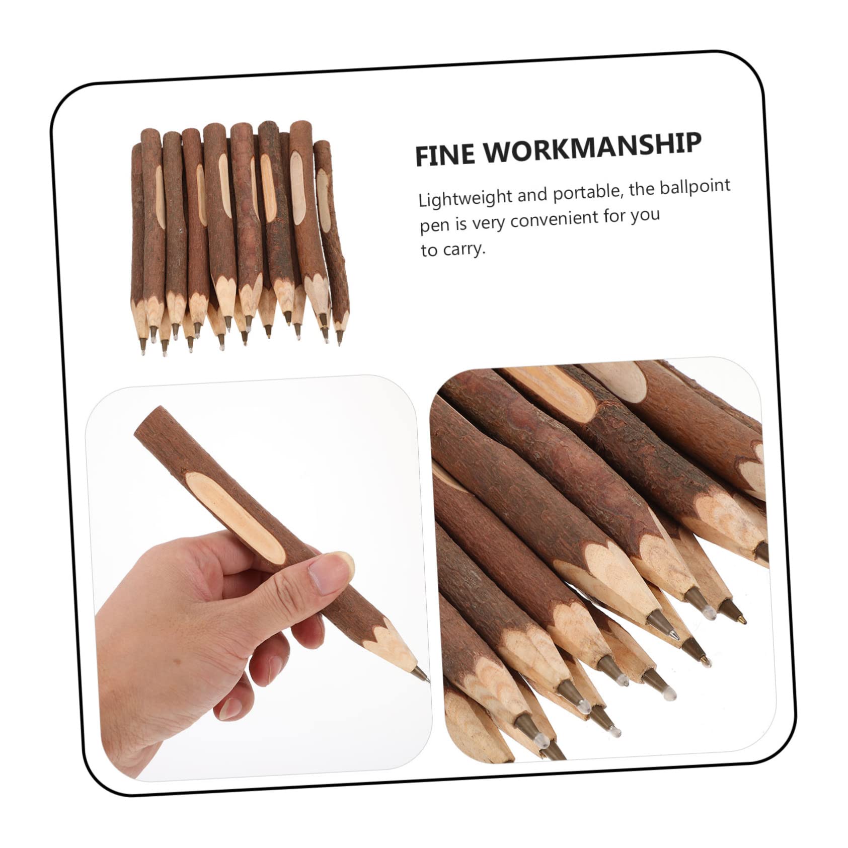 32 Pièces Stylo à Bille Brindille Stylos à Pointe Fine Stylo Brindille Rustique Stylos à Encre De Bureau Joli Stylo à Bille Stylo Plume Écriture Pratique Stylo De Branche En Bois