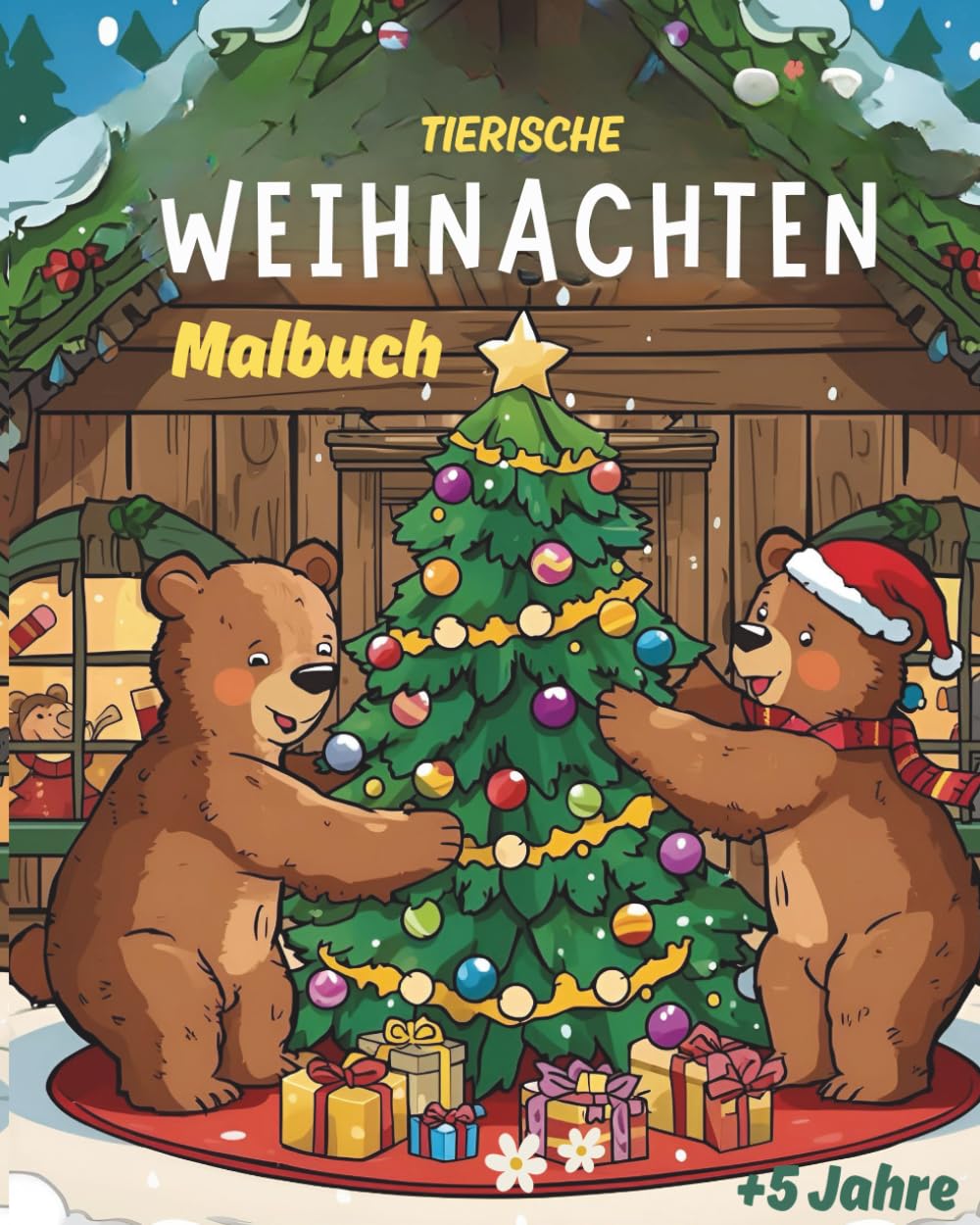 Tierische Weihnachten – Das Malbuch für Kinder