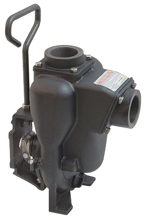 Banjo 200POI Cast Iron Centrifugal Pump Head, Gas Engine Driven, 50 Max Head ft, 45 psi Max Pressure, 2" Connection