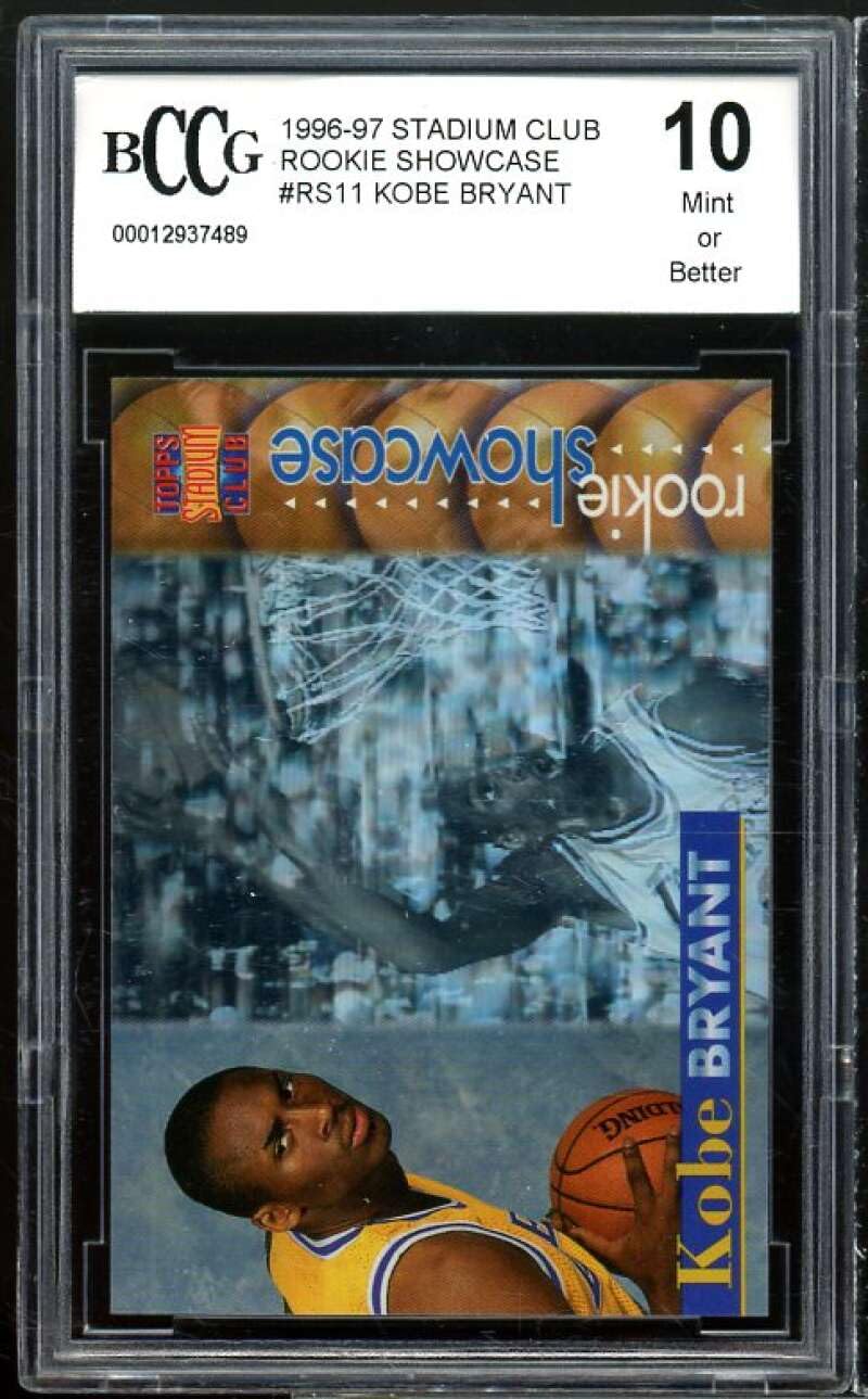 Amazon.com: 1996-97 Stadium Club Rookie Showcase #rs11 Kobe Bryant 