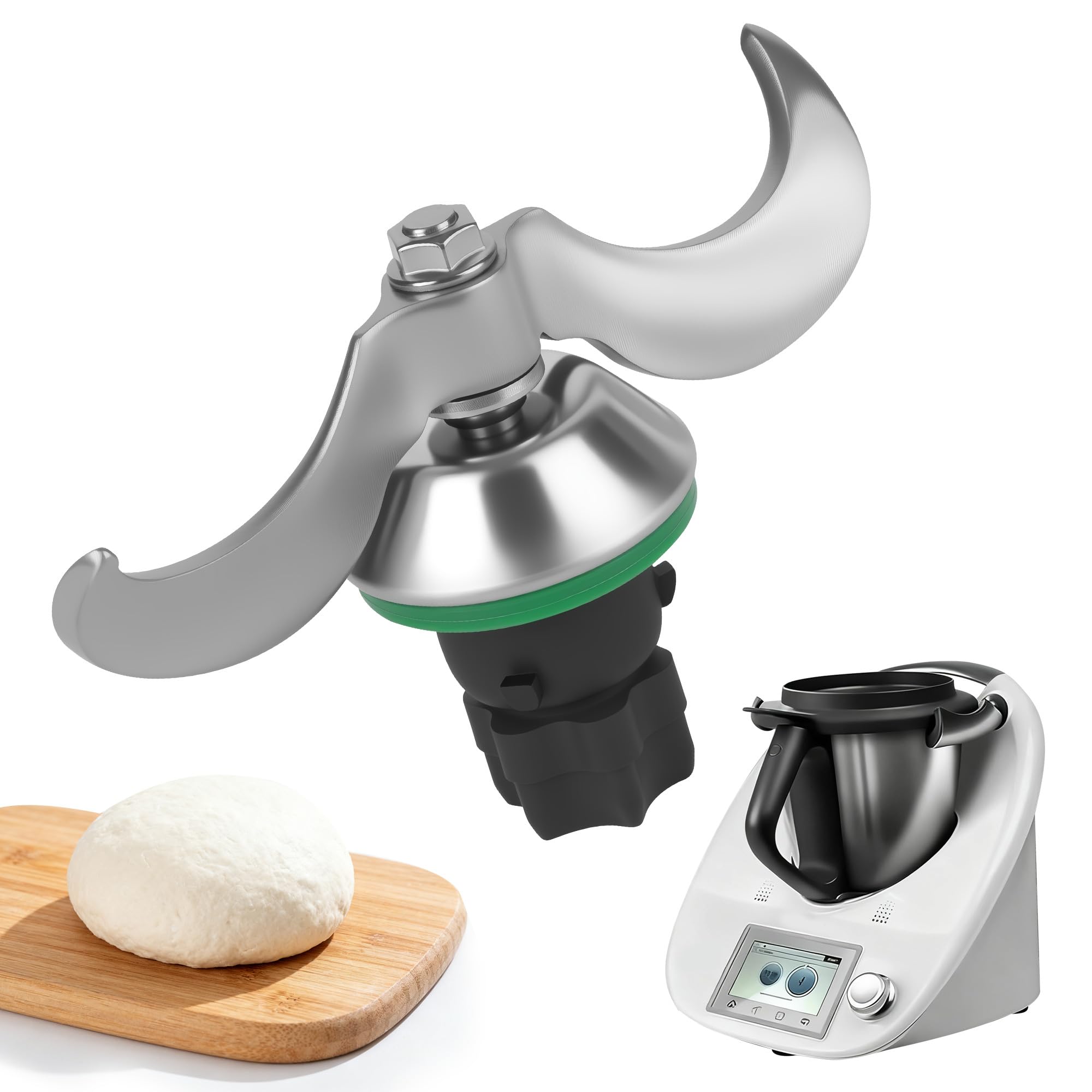 Couteau à pâte pour Thermomix TM6 TM5 Nuangoo avec brosse de nettoyage