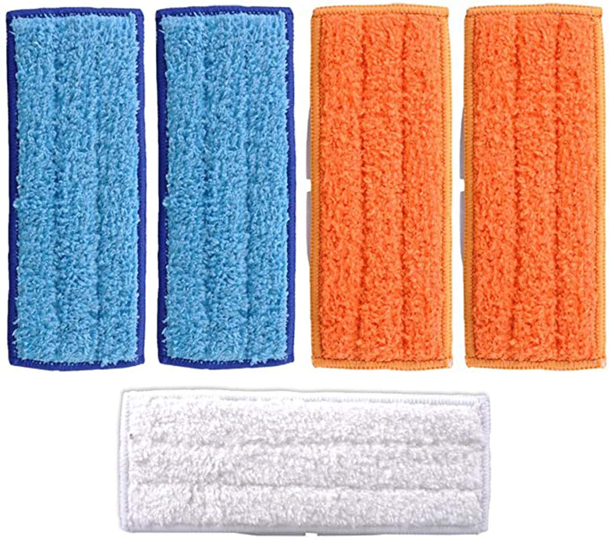 ExceforeCleaning Pad Washable Microfiber Cleaning Pads for iRobot Braava Jet 240 241 Included (2 pcs Wet Pads, 2 pcs Damp Pads and 1pcs Dry Pad)