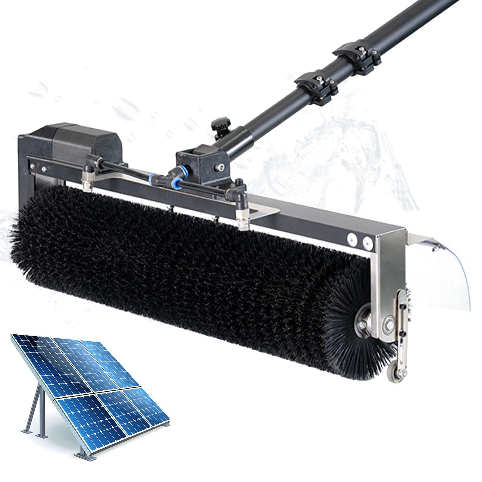 OLSKFUH Solar Panel Cleaning Brush With Extension Pole For Roof And Window Maintenance In Various Environments,Mains-7.5m