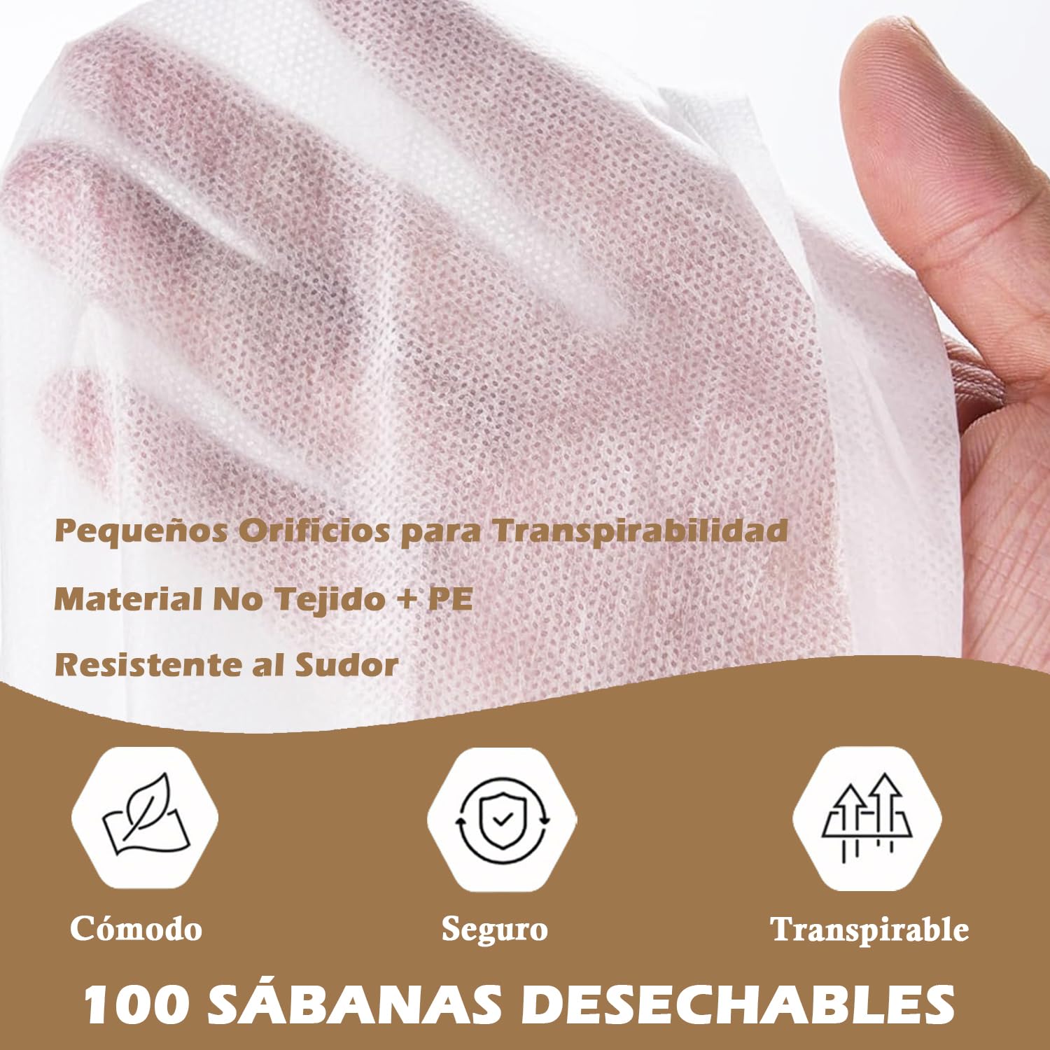 100 PCS Sabanas Desechables Camilla Masaje, 80x180cm Sábanas Desechables No Tejidas, Transpirable TNT Toallas Desechables para Masajes Salón de Belleza Spa Tatuaje Camas de Hospital, Blanco