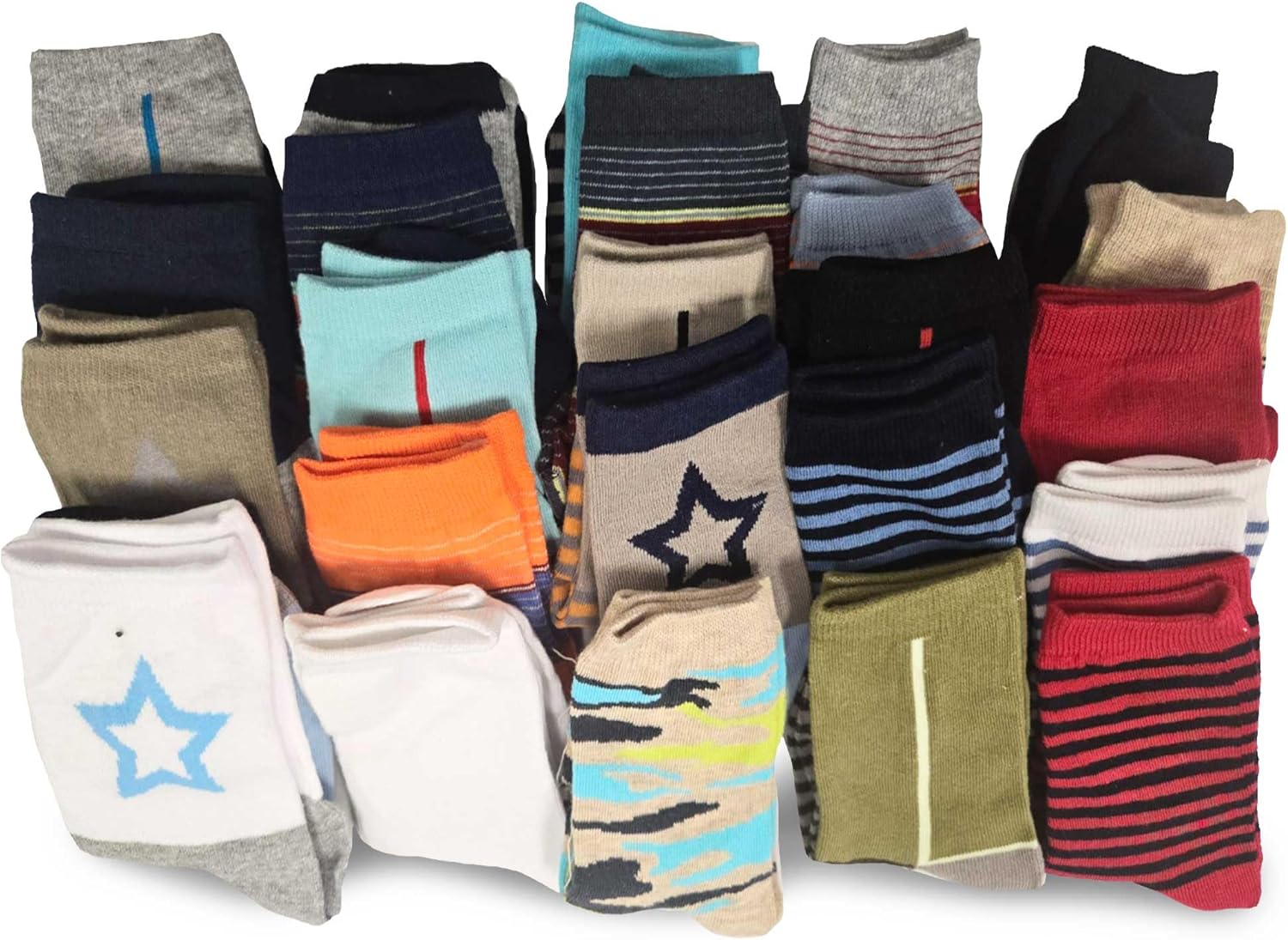 TeeHee Socks Various Sample Socks Value Pack Bulk Socks Wholesale Lot for Women Men Children