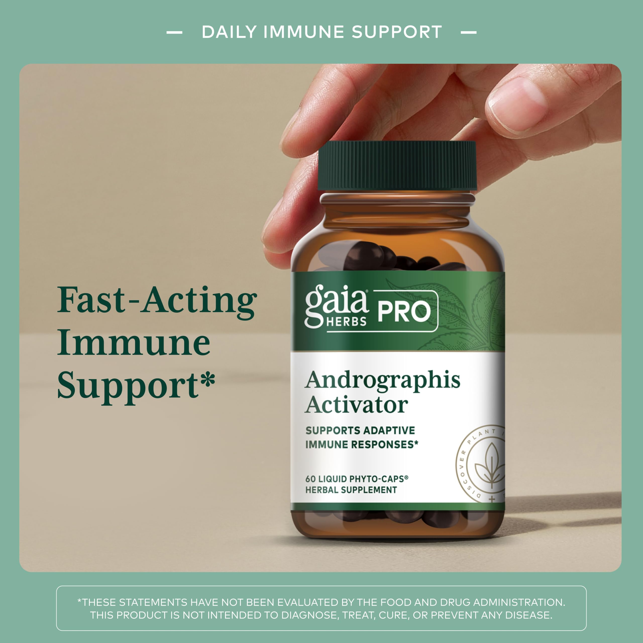 Gaia Herbs PRO Andrographis Activator, Immune Support, 60 Capsules — Amazon image 3