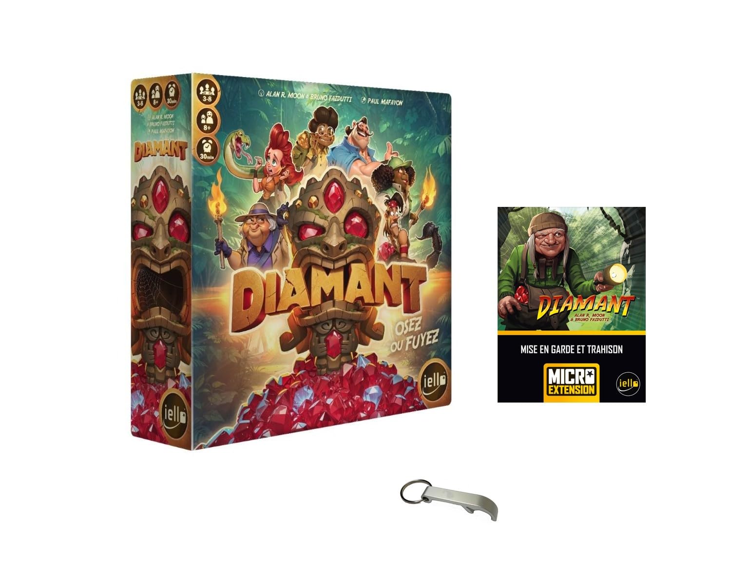 Set Diamant Neue Edition + Micro Erweiterung Warnung und Verrat + 1 Decap Blumie