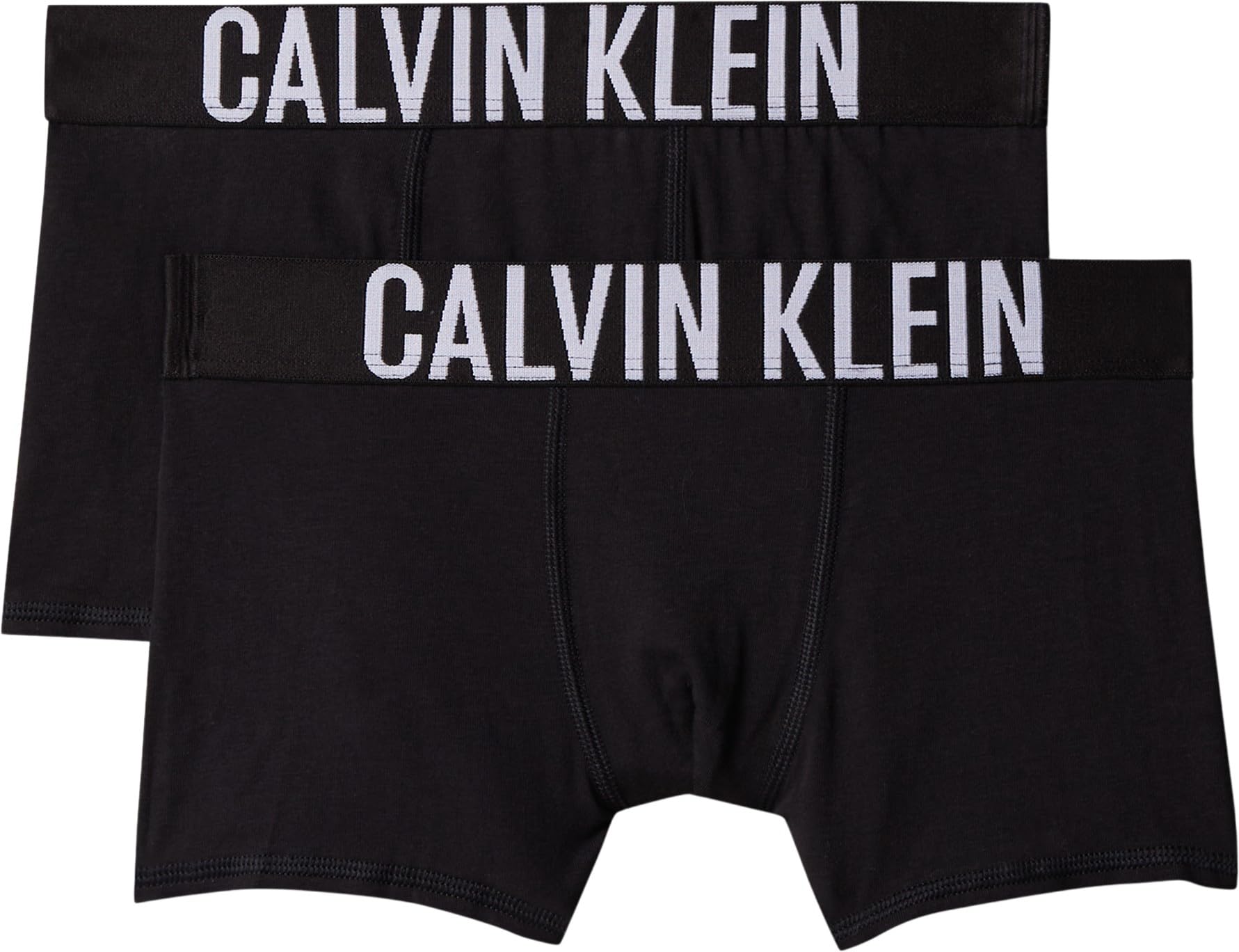 Calvin Klein Mutande Intimo Boxer Aderenti Neri Bambino in Confezione da 2