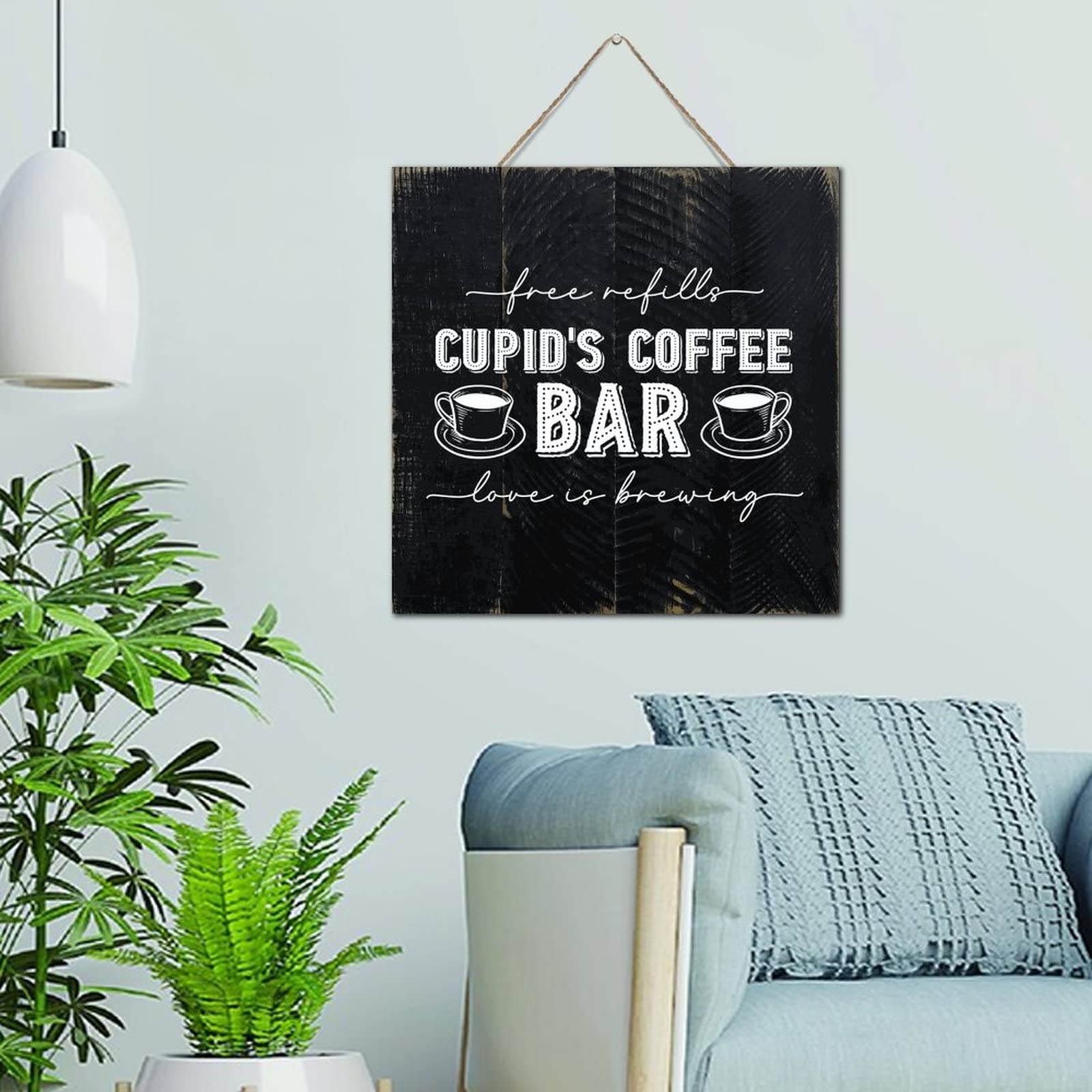 Plaque décorative murale en bois de style rustique haut de gamme pour enfant