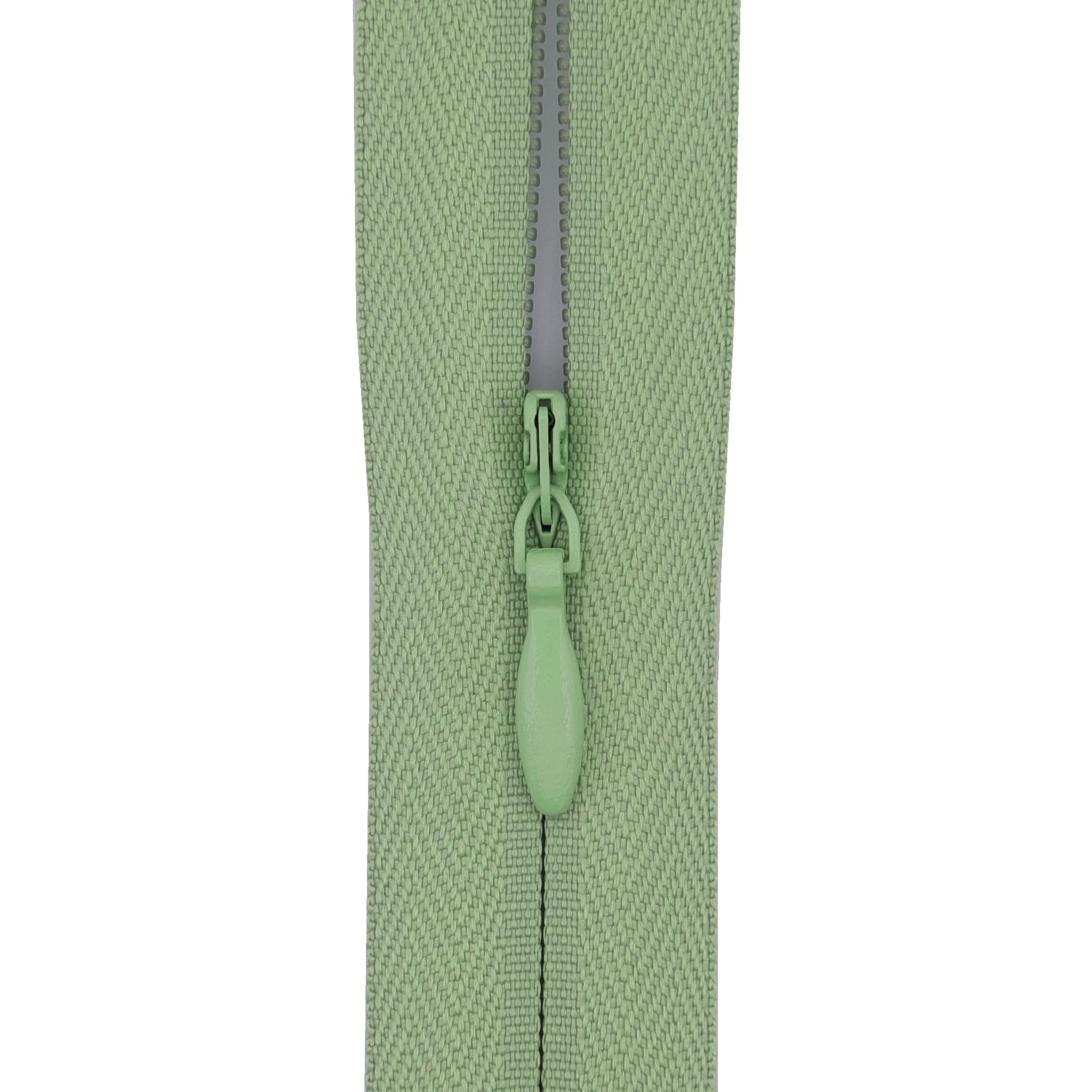 #3 Woven Tape Invisible Zip (Close End), 12 inch (30.5cm) for Skirts, Dress Side-Seams & Small Lumbar Cushions - Professional Nylon Coil Zips for Sewing & Dressmaking - 1 Zip (Pistachio Green)