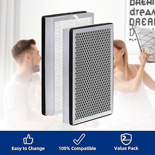 Miniatura 8 de ADDFRESH Filtro de repuesto para purificador de aire 25 compatible con purificador de aire de la serie MA 25 S1W1B1, prefiltro 3 en 1, filtro HEPA