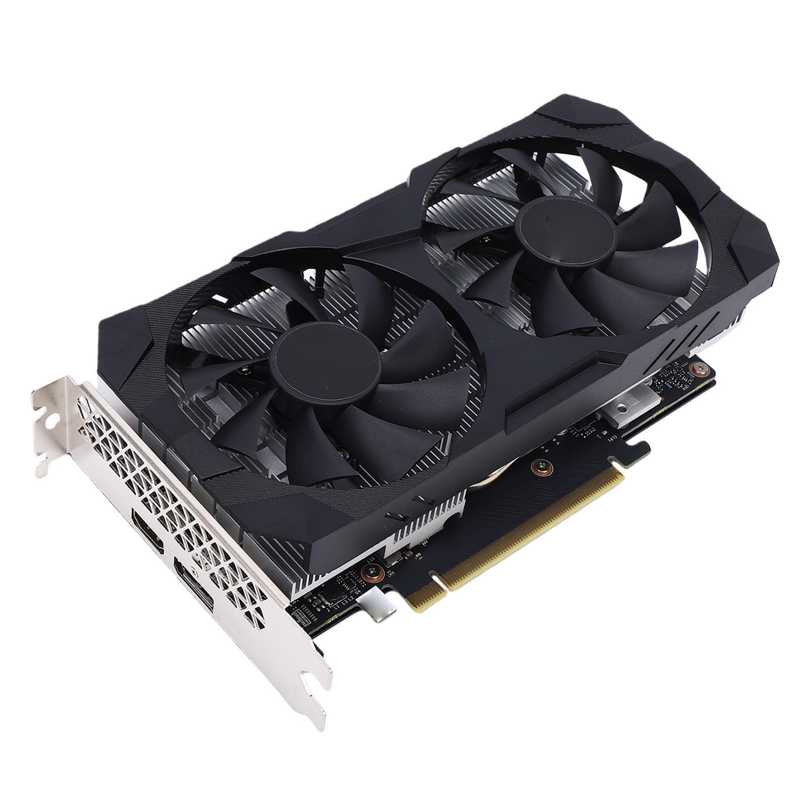 Karta Graficzna 6 GB GDDR6 192-bitowy Podwójny Wentylator do Gier Stacjonarnych Karta Graficzna do Gier na PC, 1080p z obsługą DisplayPort