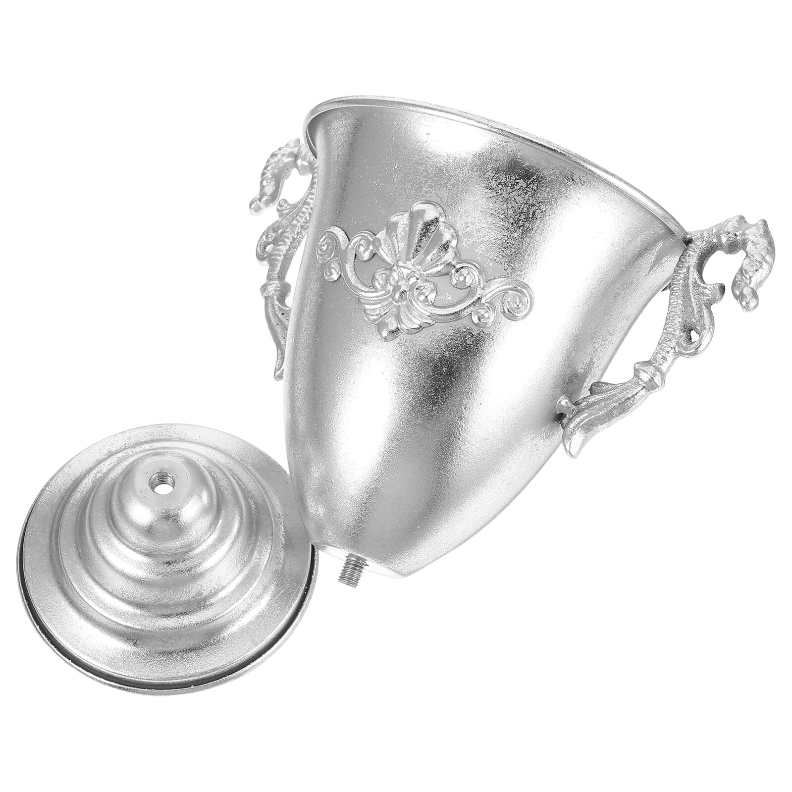 Vase à composition vintage argenté idéal pour sublimer un centre de table de mariage