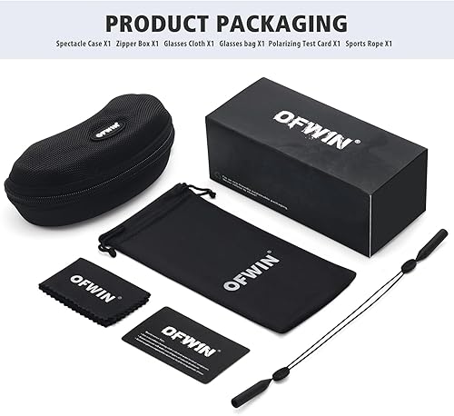 Miniatura 7 de Gafas de sol polarizadas deportivas para hombres y mujeres, protección UV, para conducir, correr, ciclismo, pesca, gafas de sol