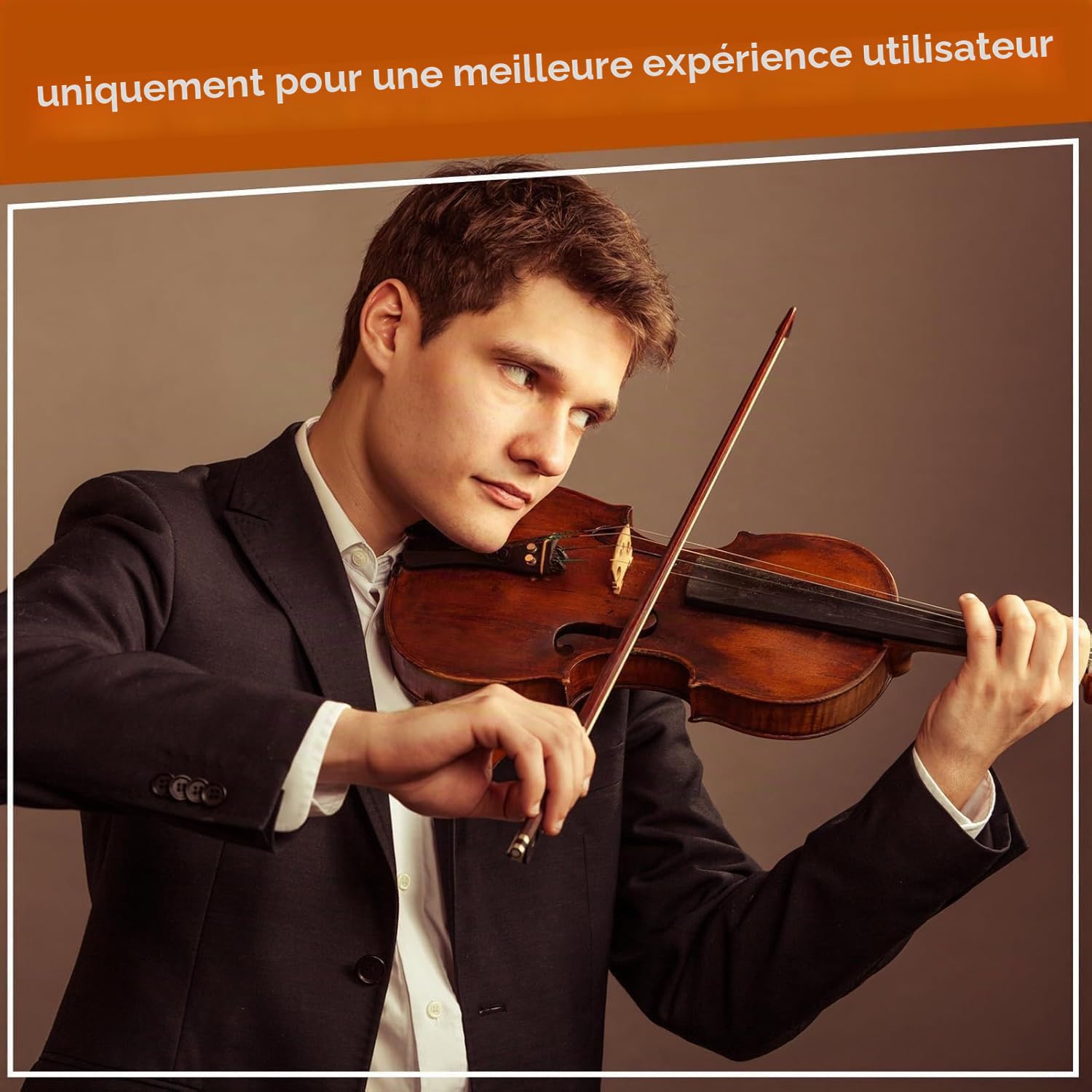 PHOENIX Violon 4/4 adulte Kit complet pour, Ensemble de Violon Pour Débutants Adultes Avec archet En Bois de Rose, Cordes et Chevalet Supplémentaires,Une Série D'accessoires (Natural color,Full)
