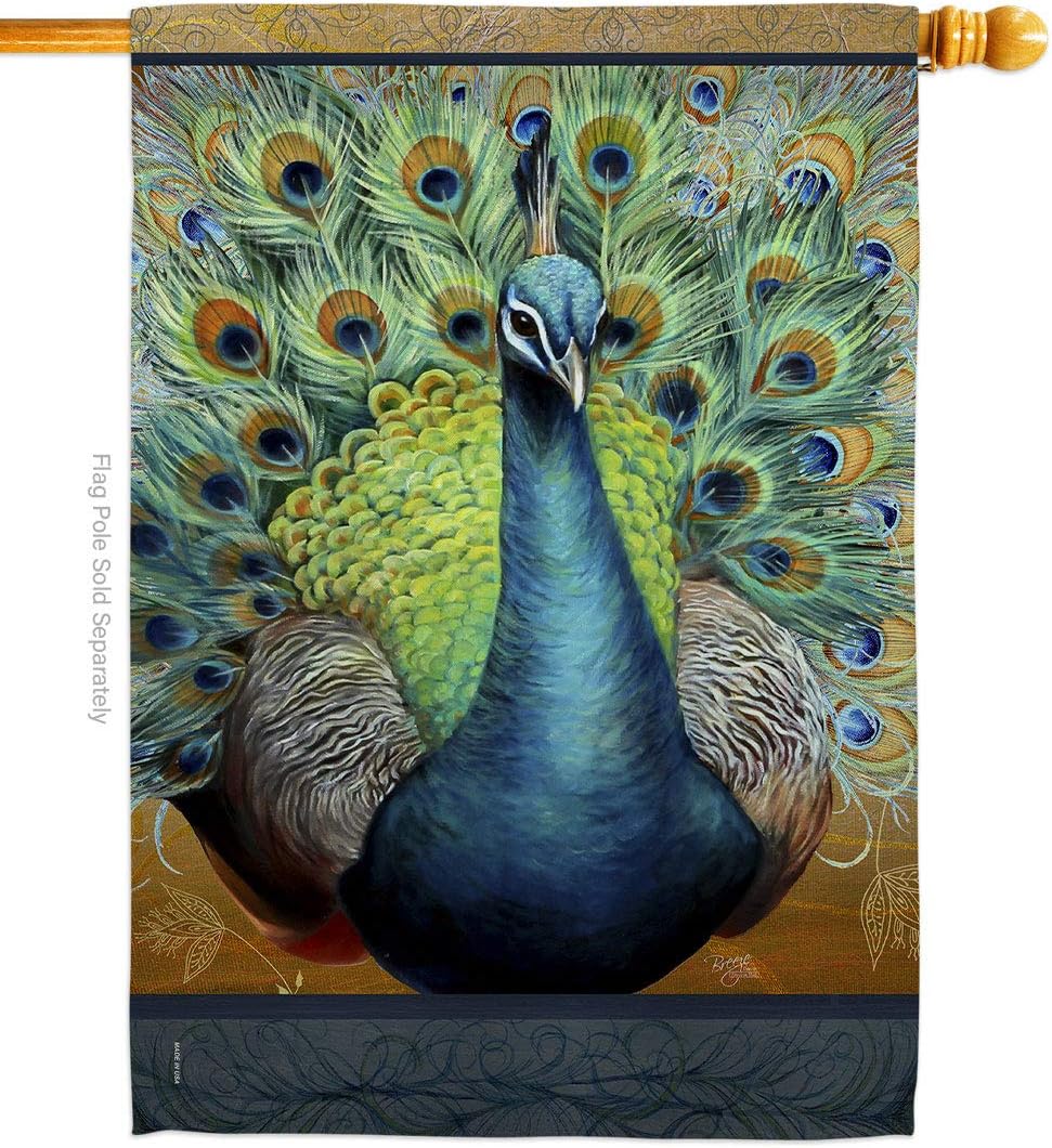 Breeze Decor - Salon Royale IV Garden Friends - Everyday Impressions Decorative Vertical House Flag 28" x 40" Printed in USA