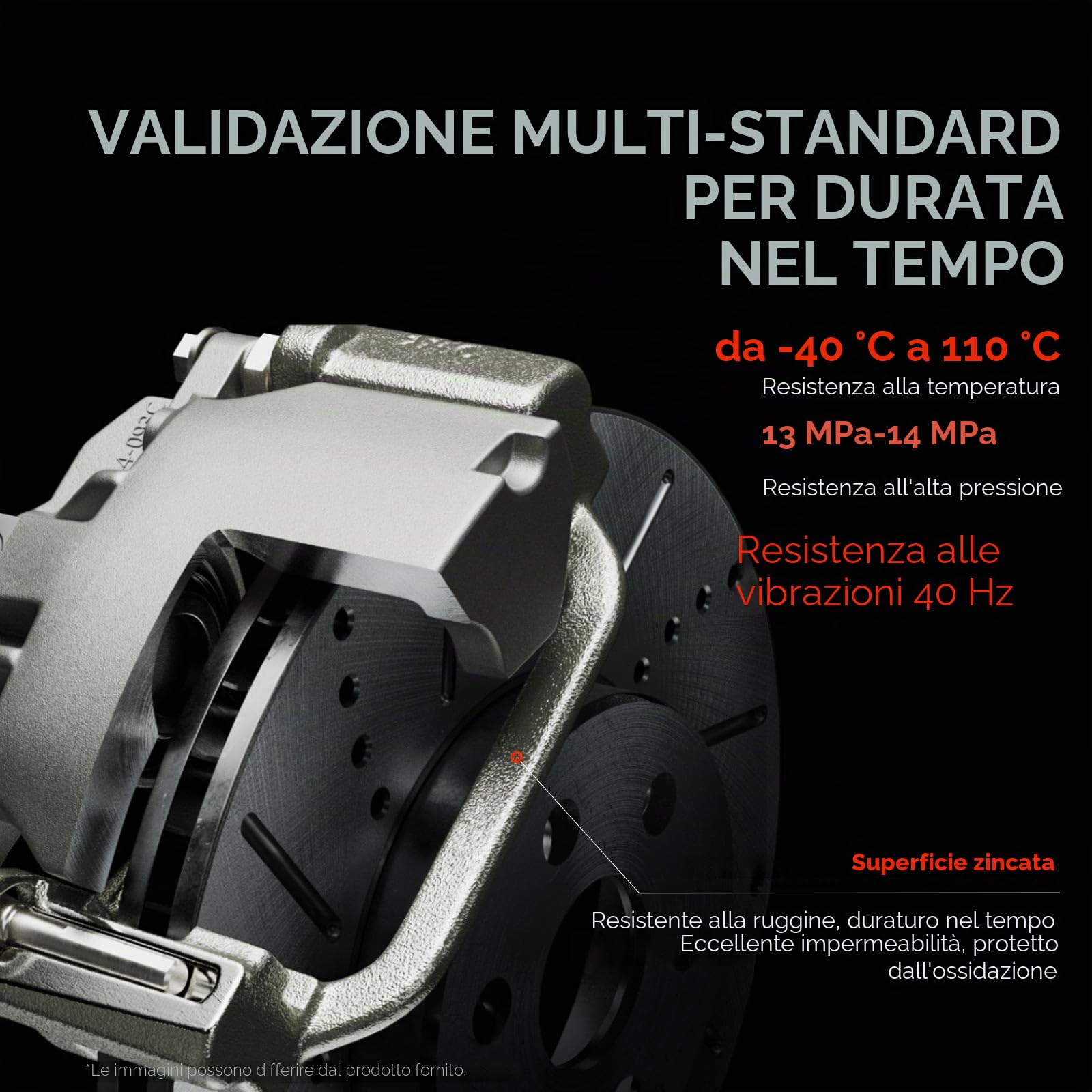 Frankberg 2x Pinza Freno Posteriore Sinistra Destra allum.i.n.io Compatibile con A4 8E2 B6 8EC B7 A4 Avant 8E5 B6 8ED B7 A4 Cabriolet 8H7 B6 8HE B7 Replace# 8E0615423G