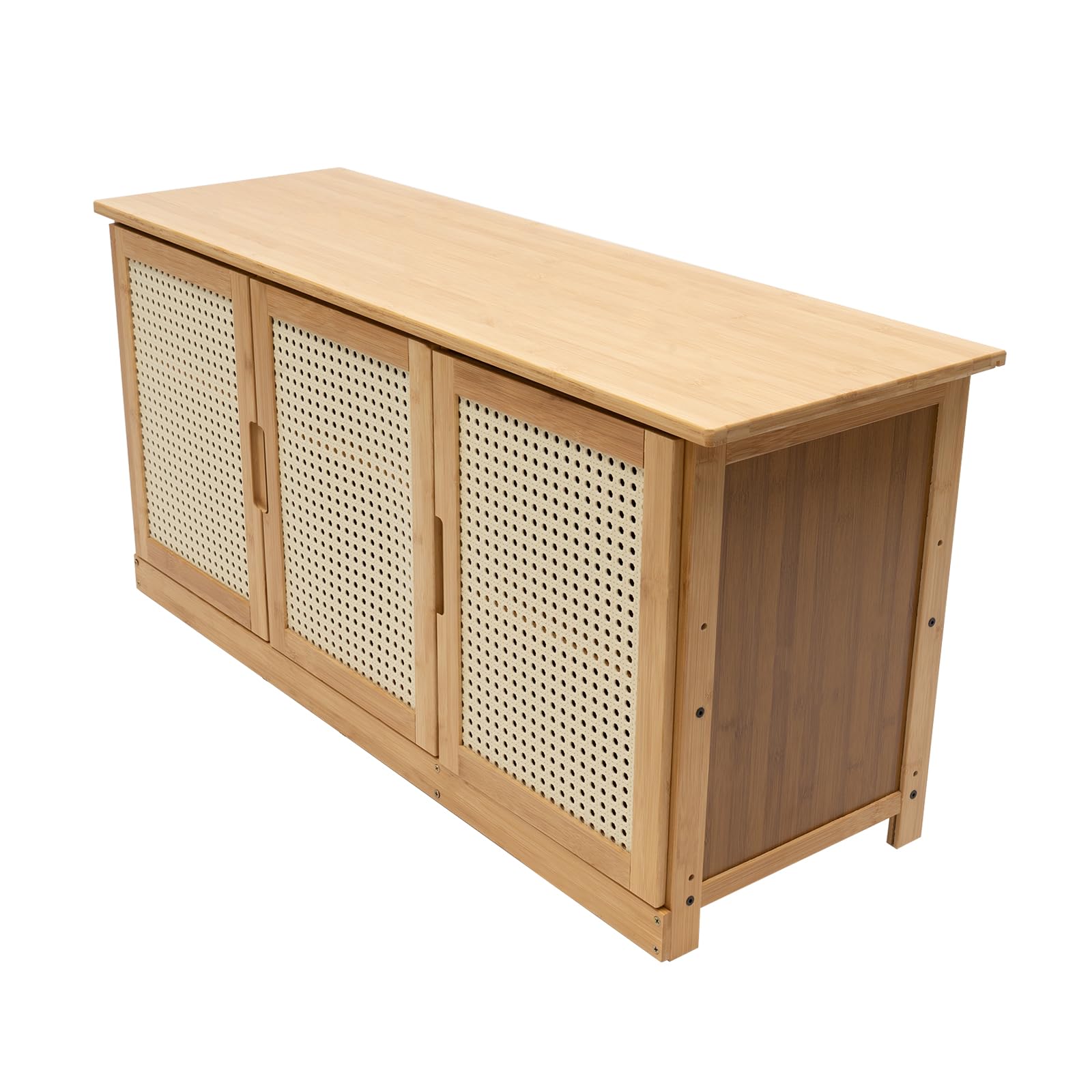 Organizzatore di Letteratura, scarpiera, Panca in Legno, portascarpe, mobiletto con 3 Ante, scaffale per riporre Oggetti all'aperto, Panca per Ingresso, portascarpe per Ingresso, c