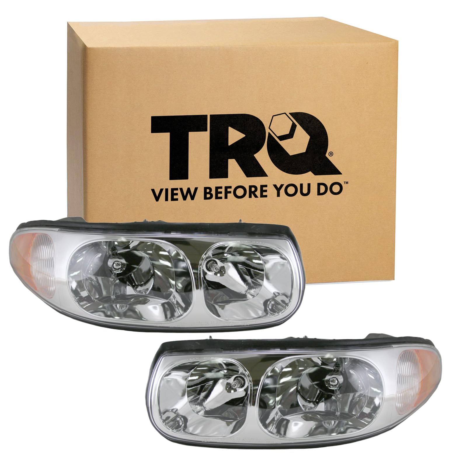 TRQ Headlight Assembly Set Driver & Passenger Side FO2502153 FO2503153 Compatible with 97-07 Ford — view 39