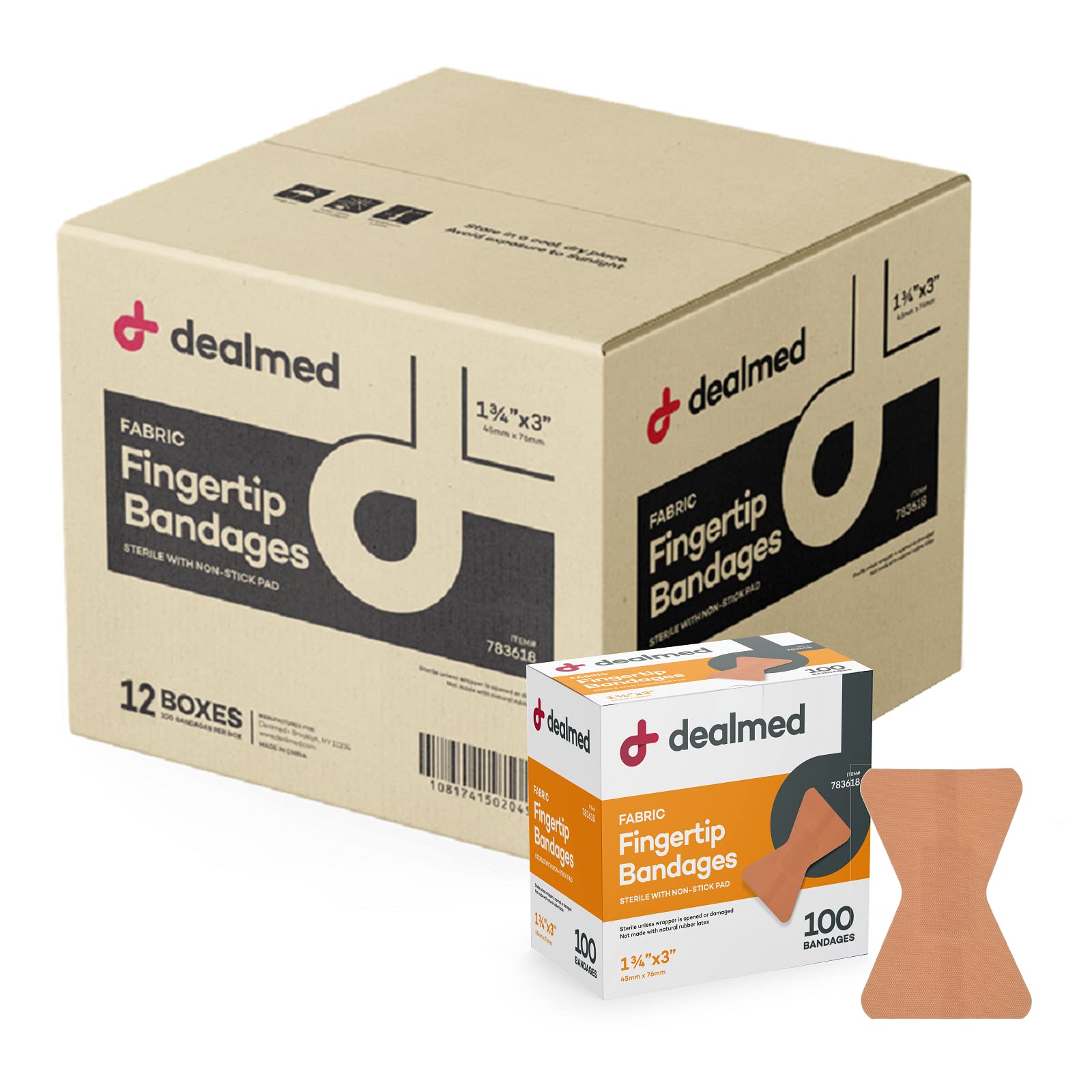 Dealmed Fabric Fingertip Bandages
