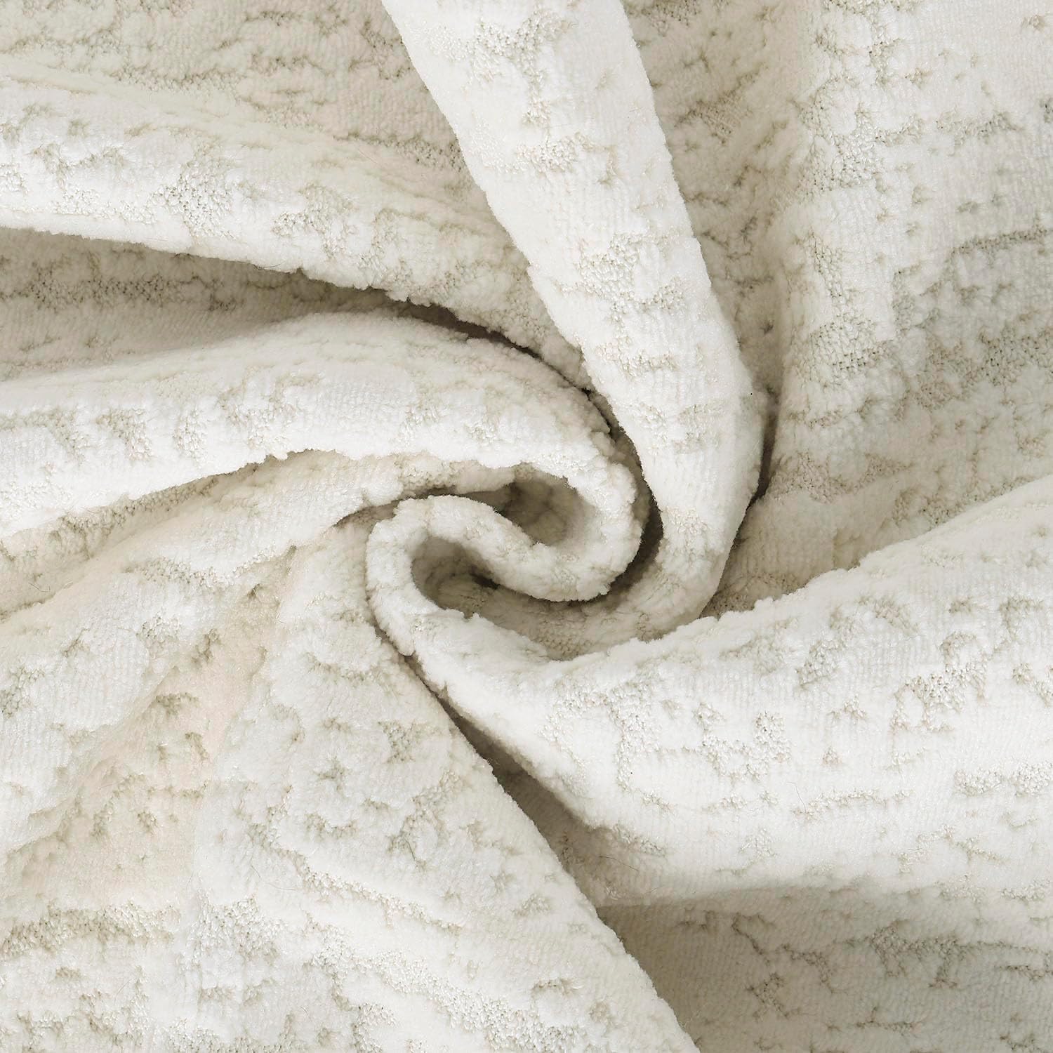 MADIZZ Pack of 2 Chenille Velvet Throw Pillow Covers 20x20 Inch White Soft Neutral Decorative Throw Pillows Accent Boho Cushion Covers for Couch Sofa Modern Farmhouse Home Decor