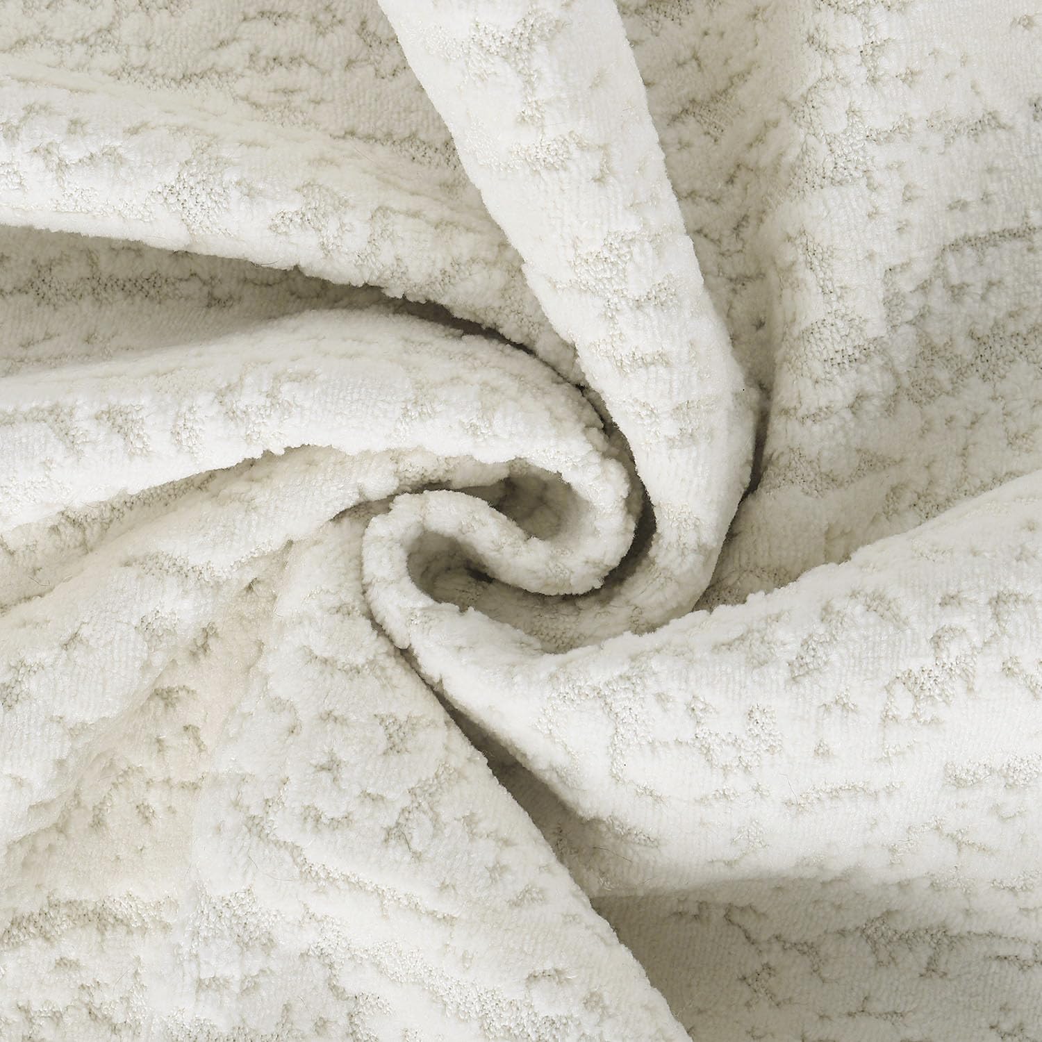 Madizz 2 Pezzi Copri Cuscini in Velluto Chenille con Bordo Decorativo Neutri Morbido Copricuscini Fodere per Cuscino Lusso Stile Arredi per Casa Divano Bianco 45x45 cm