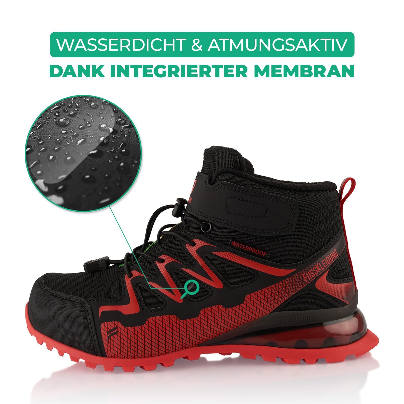 Fusskleidung Damen Herren Winterstiefel Wasserdicht Gefütterte Wanderschuhe