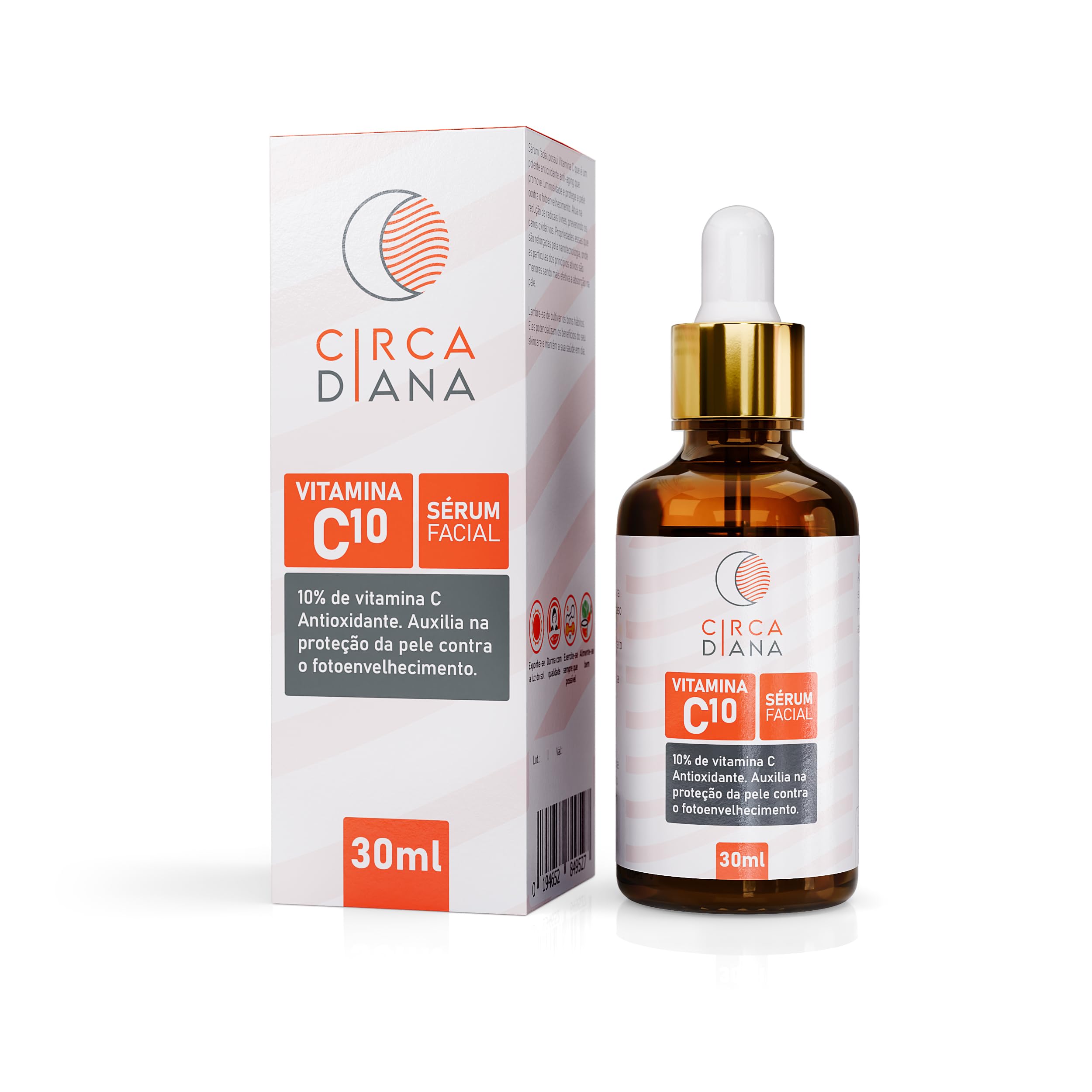 Sérum Facial Vitamina C10%, Antioxidante, Circadiana | Amazon.com.br