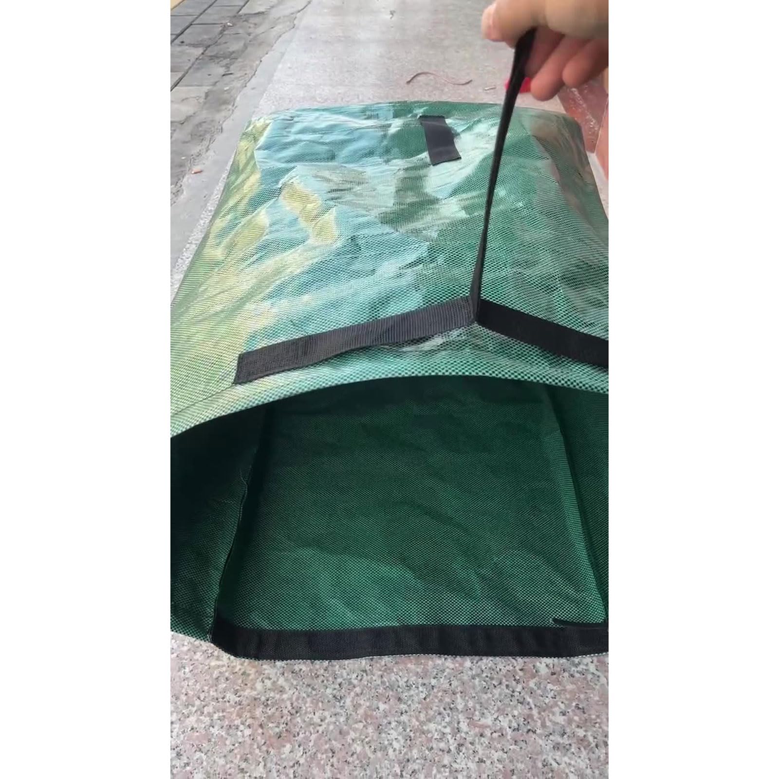 4pcs bolsas de basura de jardín ,Bolsa de recogida de hojas caídas ,53 galones,Reutilizables ,Resistente a Los Rayos UV ,resistentes al agua ,Plegables ,para Recoger Plantas,Residuos y Hojas
