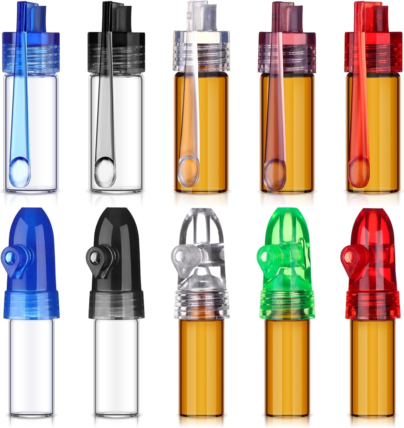 10 Pack Camping Spice Containers, Salt & Pepper Shaker Sets Portable