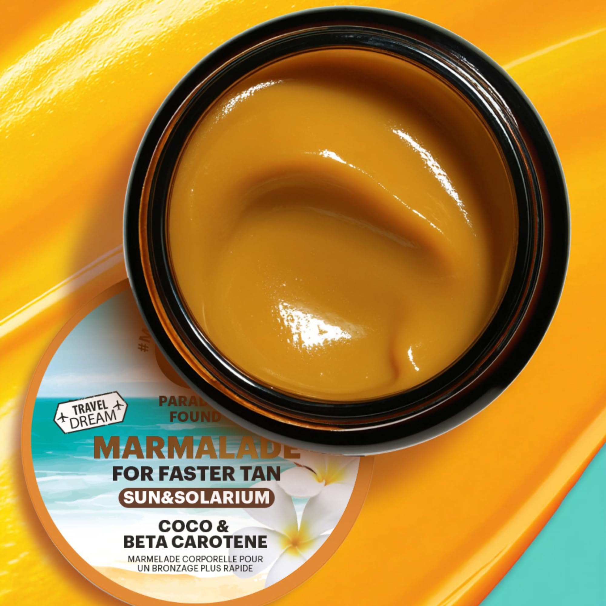 Organic Shop Paradise Found Body Marmalade For Faster Tan in the Sun & Solarium. With Coco & Beta Carotene, 180ml - Image 4