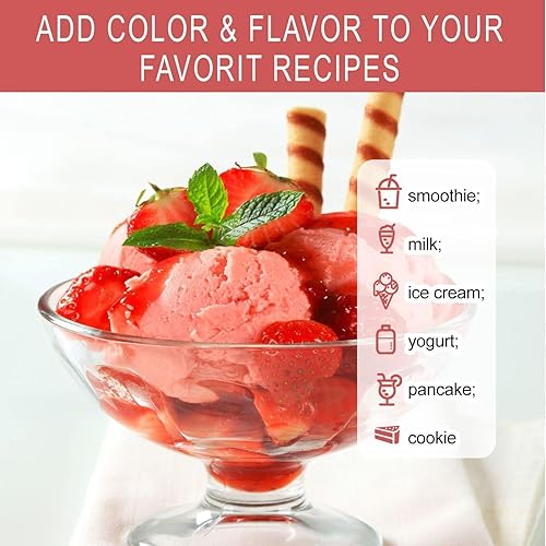 Miniatura 4 de Polvo de fresa liofilizado para hornear, vegano, sin OMG, sin gluten, sin aditivos ni conservantes, 4 onzas