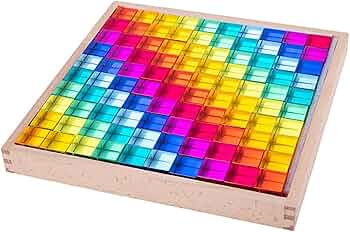 Amazon | レインボーブロックセット、レインボーアクリル