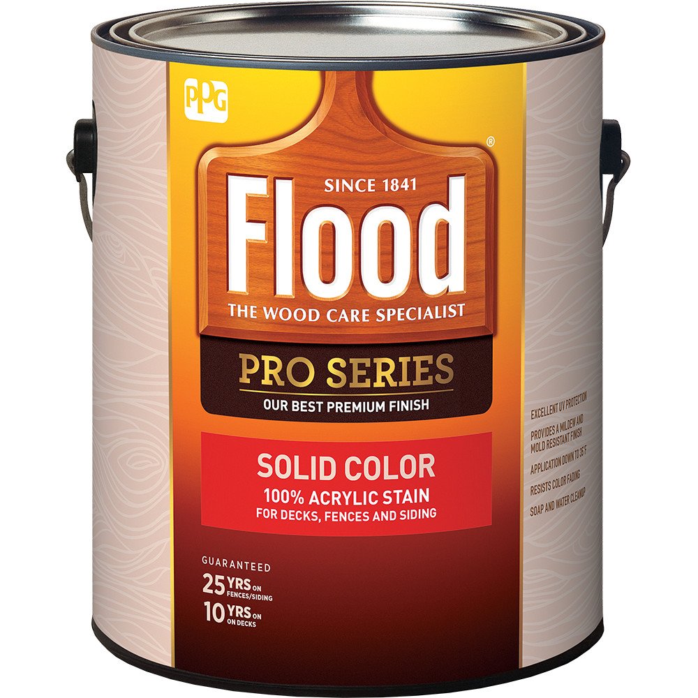 Flood 1 gal FLD823 Cedar PRO-SOLID Solid Color Acrylic Stain