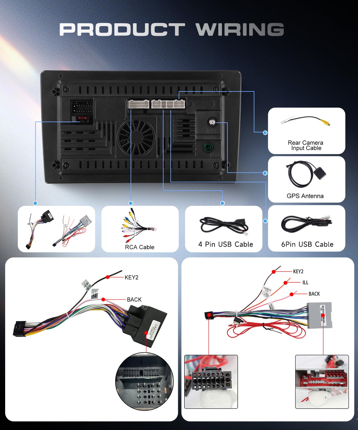 VECHTEL 4G+64G Android 15 Radio de Coche para Ford Focus Mk2 II 2 2004-2011, 9 Pulgadas Incell HD de Pantalla Táctil con Carplay Android Auto Inalámbrico GPS Wi-Fi USB Bluetooth FM RDS Cámara Trasera